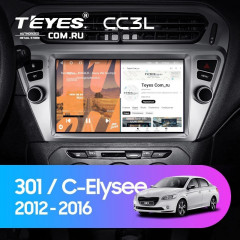 Штатная магнитола Teyes CC3L 4/64 Citroen C-Elysee (2012-2016) F2