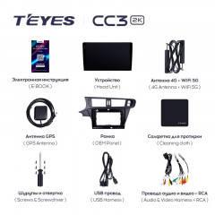 Штатная магнитола Teyes CC3 2K 360 6/128 Citroen C3-XR (2010-2018) F2