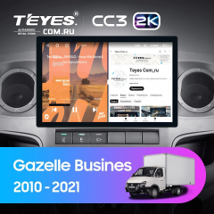Штатная магнитола Teyes CC3 2K 4/32 для GAZ Gazelle Busines (2010-2021) F2 (11")