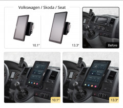 Универсальная магнитола Сarmedia OL-1903-2D-P6 Volkswagen
