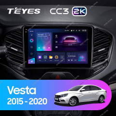 Штатная магнитола Teyes CC3 2K 360 6/128 Lada Vesta Cross Sport (2015-2022) F1