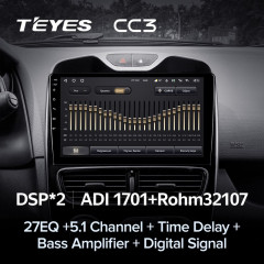 Штатная магнитола Teyes CC3 4/32 Renault Clio 4 BH98 KH98 (2016-2019)