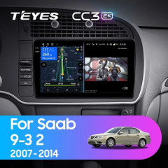 Штатная магнитола Teyes CC3 2K 6/128 Saab 9-3 2 (2007-2014)