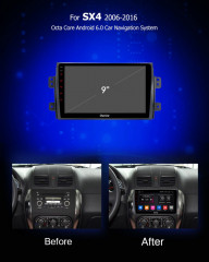 Штатная магнитола Carmedia OL-9625-M Suzuki SX4 2006+ classic