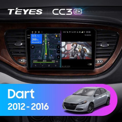 Штатная магнитола Teyes CC3 2K 360 6/128 Dodge Dart (2012-2016)