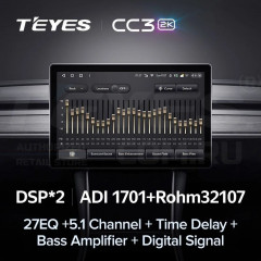 Штатная магнитола Teyes CC3 2K 4/32 Skoda Fabia 2 (2007-2014) (13") (10 inch Universal)