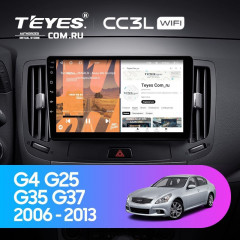 Штатная магнитола Teyes CC3L WiFi 2/32 Infiniti G4 G25 G35 G37 (2006-2013)