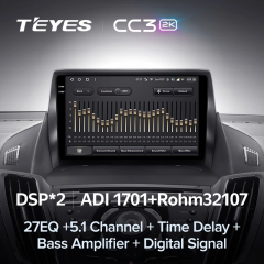 Штатная магнитола Teyes CC3 2K 4/32 Ford Escape 3 (2012-2019) Тип-A