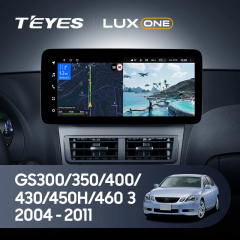 Штатная магнитола Teyes LUX ONE 360 6/128 Lexus GS300 350 400 430 450h 460 3 S190 (2004-2011)