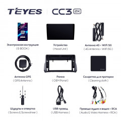 Штатная магнитола Teyes CC3 2K 4/64 Fiat Argo (2019-2022)