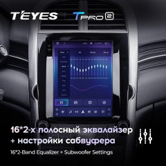 Штатная магнитола Tesla style Teyes TPRO 2 4/32 Chevrolet Malibu 8 (2012-2015) F2
