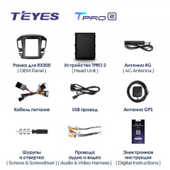 Штатная магнитола Tesla style Teyes TPRO 2 4/64 Lexus RX300 XU10 (1997-2003)
