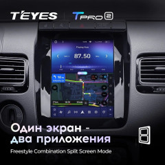 Штатная магнитола Tesla style Teyes TPRO 2 4/32 Volkswagen Touareg FL NF (2010-2018) Тип-A