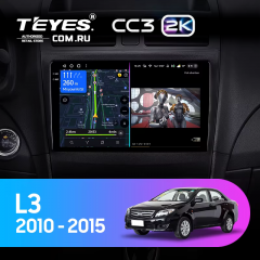 Штатная магнитола Teyes CC3 2K 4/64 BYD L3 (2010-2015)