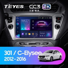 Штатная магнитола Teyes CC3 2K 360 6/128 Citroen C-Elysee (2012-2016) F2