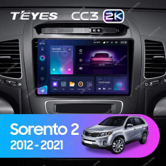 Штатная магнитола Teyes CC3 2K 360 6/128 Kia Sorento 2 II XM (2012-2021) F2
